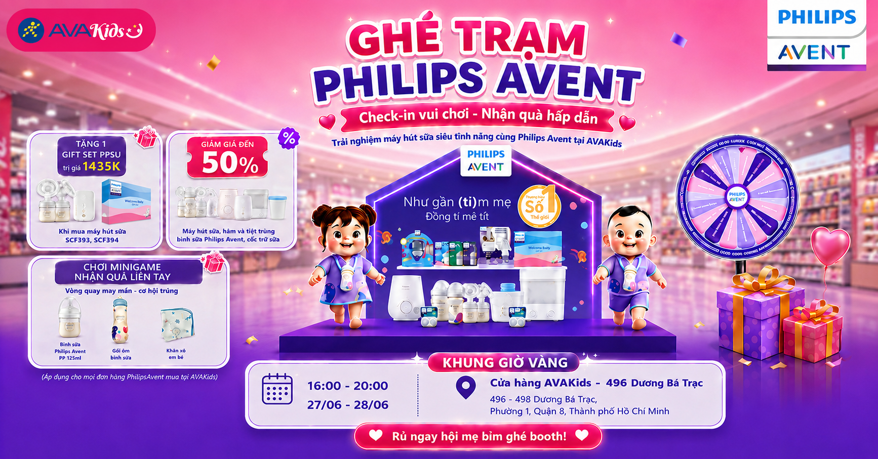 Cuối tuần rộn ràng, săn quà Philips Avent chỉ có tại AVAKids