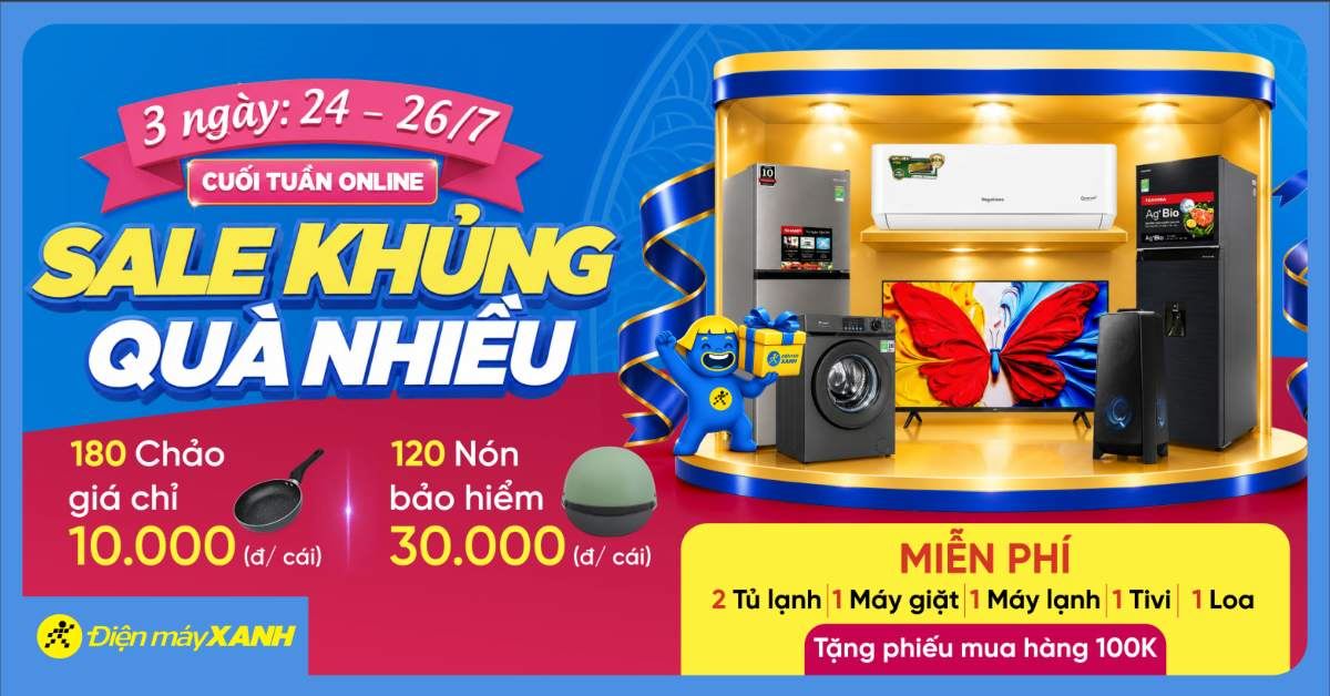 CUỐI TUẦN ONLINE - SALE KHỦNG QUÀ NHIỀU