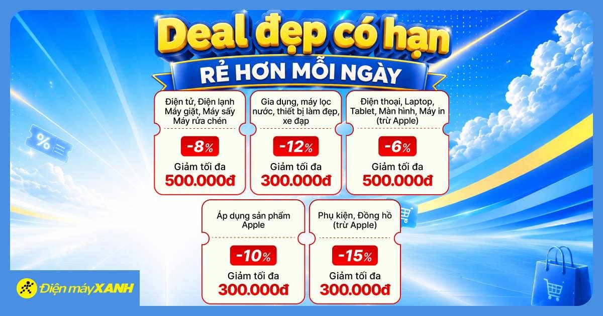 DEAL ĐẸP CÓ HẠN - RINH PHIẾU, SĂN DEAL HỜI Từ 21/07 đến 31/12/2026