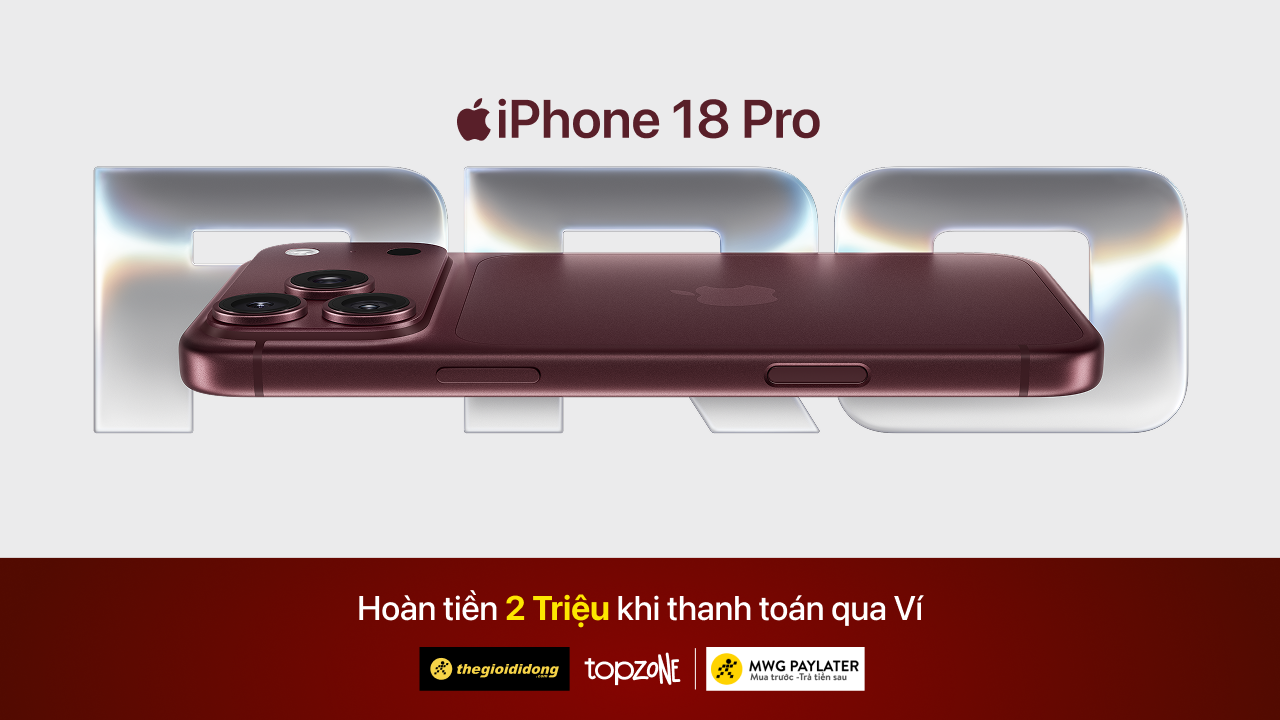 Đánh Giá Hoàn 2 triệu khi mua iPhone 18 Pro | iPhone 18 Pro Max khi thanh toán bằng ví trả sau MWG PAYLATER