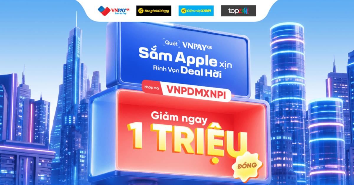 Quét VNPAY-QR giảm ngay 1 triệu khi mua iPhone 18 Pro | iPhone 18 Pro Max