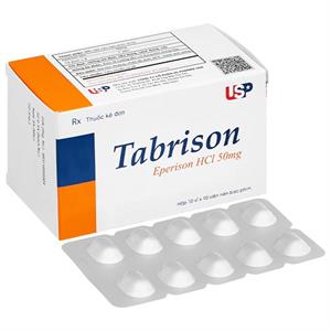 Tabrison 50mg cải thiện chứng tăng trương lực cơ, hội chứng đốt sống cổ