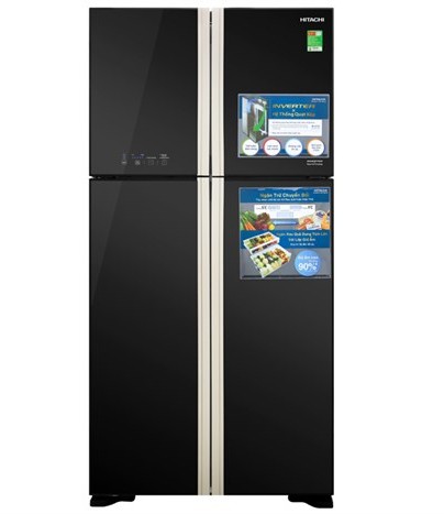 Tủ lạnh Hitachi Inverter 509 lít Multi Door R-FW650PGV8 GBK
