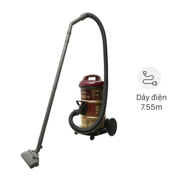 Máy hút bụi công nghiệp Hitachi CV-950F 24CV - Đen, Dung lượng 18L, Công suất 2000W