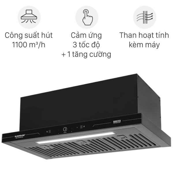 Máy hút mùi âm tủ Sunhouse SHB72095-MD
