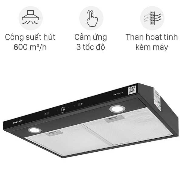 Máy hút mùi âm tủ Sunhouse SHB72011-MD