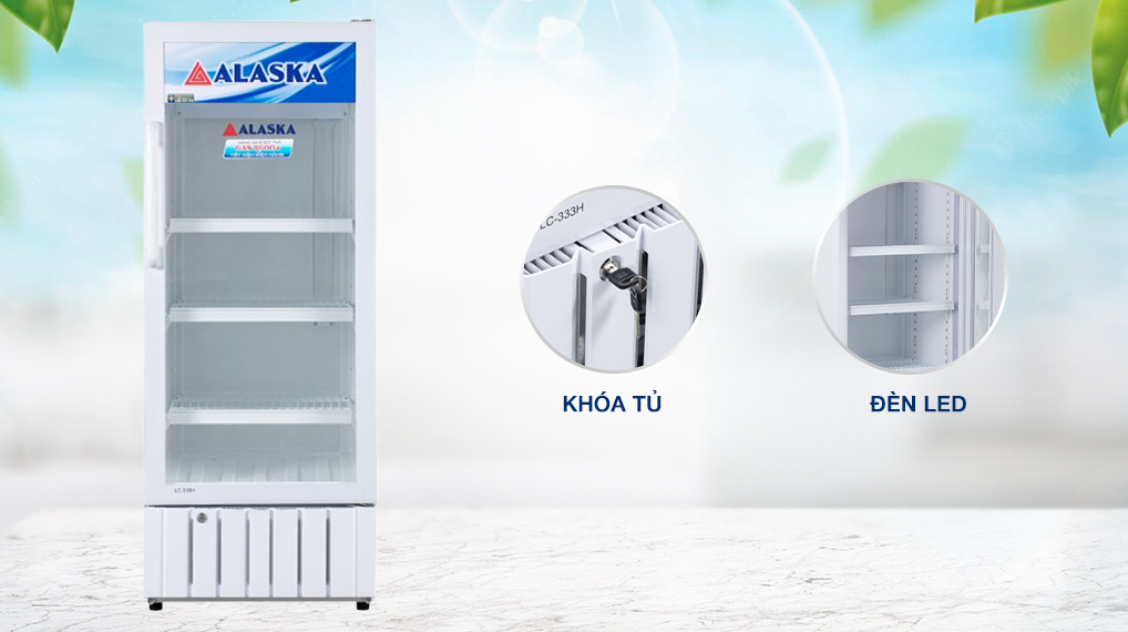 Tủ mát Alaska 230 lít LC-333H - Tiện ích Tủ mát Alaska 230 lít LC-333H - Tiện ích