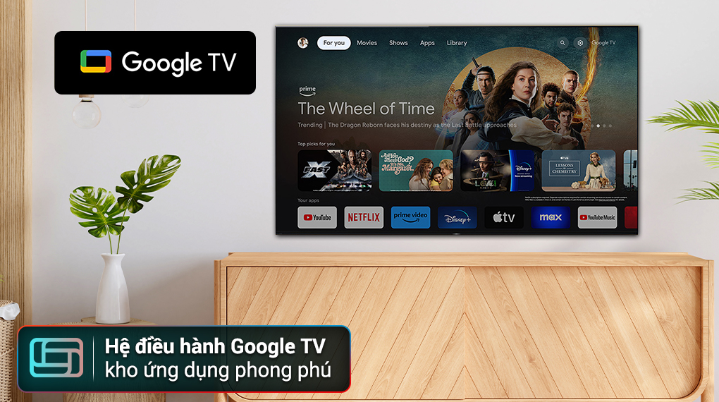 Google Tivi Sony 4K 43 inch K-43S25VM2 - Hệ điều hành