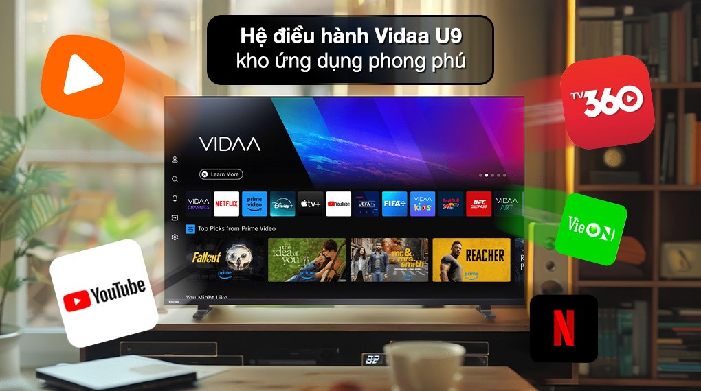 Smart Tivi QLED Toshiba AI 4K 55 inch 55M450RP - Hệ điều hành Smart Tivi QLED Toshiba AI 4K 55 inch 55M450RP - Hệ điều hành