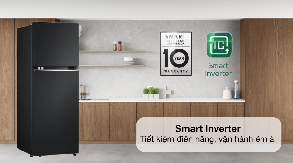 Tủ lạnh LG Inverter 315 lít LTB31BLMA - Công nghệ tiết kiệm điện