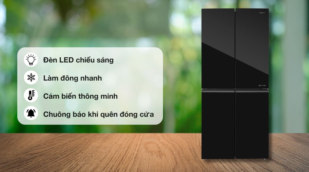 Tủ lạnh Hisense Inverter 427 lít Multi Door RQ519N4EBU - Tiện ích