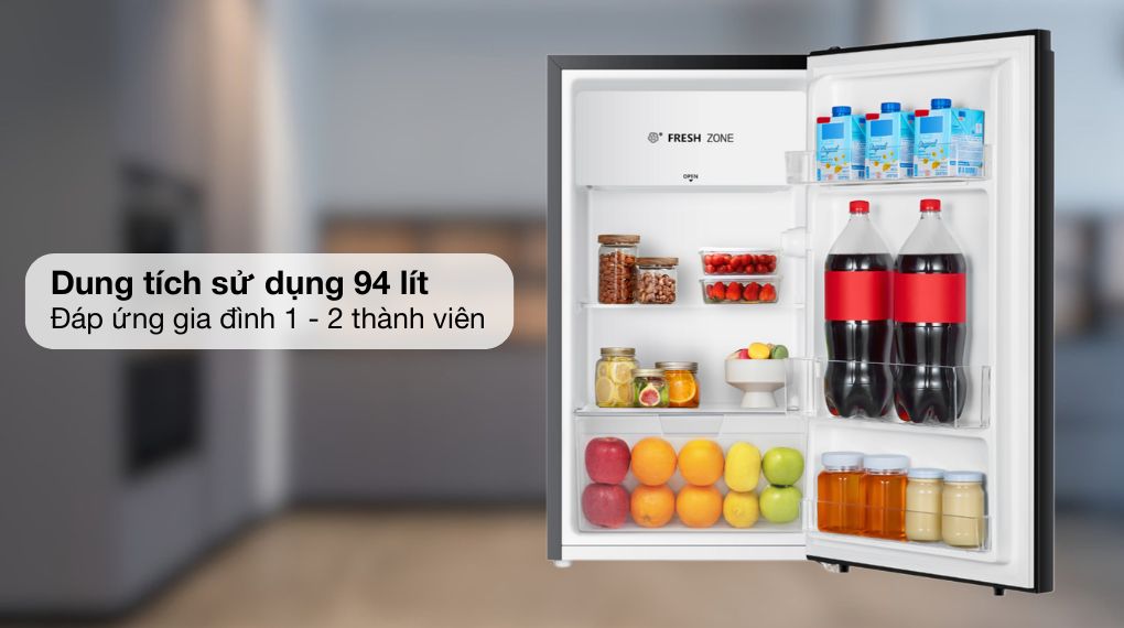 Tủ lạnh Hisense 94 lít HR09DB - Dung tích
