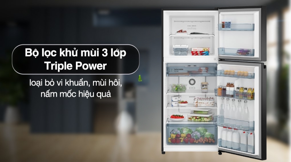Tủ lạnh Hitachi Inverter 344 lít HRTN6379SUVN - Công nghệ kháng khuẩn khử mùi Tủ lạnh Hitachi Inverter 344 lít HRTN6379SUVN - Công nghệ kháng khuẩn khử mùi