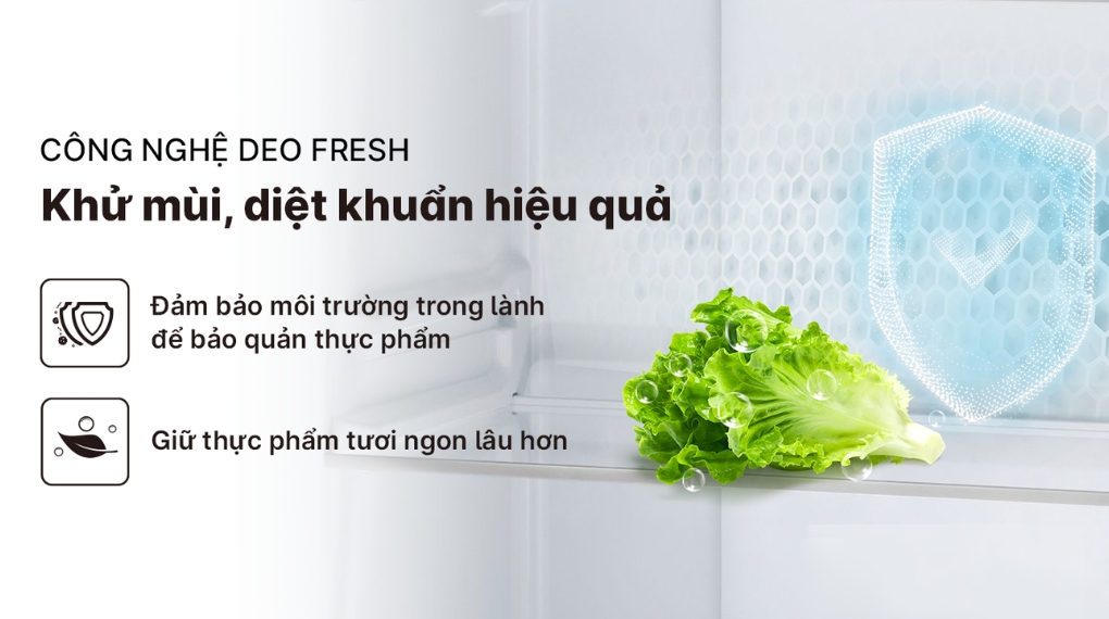 Tủ lạnh Aqua Inverter 236 lít AQR-T265FA(WFB) - Công nghệ kháng khuẩn khử mùi