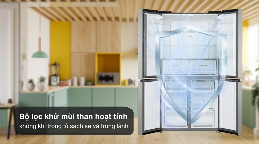 Tủ lạnh LG Inverter 474 lít Multi Door LFB47SVM - Công nghệ kháng khuẩn khử mùi