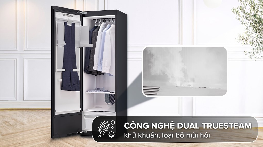 Tủ chăm sóc quần áo thông minh LG Styler Inverter 5 móc SC5GMR80H - Công nghệ giặt đặc biệt