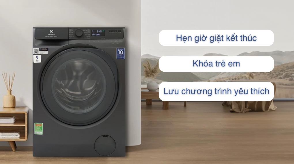 Máy giặt Electrolux UltimateCare 500 Inverter 9 kg EWF9023P5SC - Tiện ích
