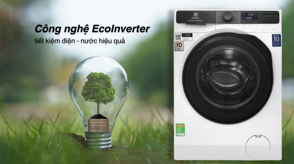 Máy giặt Electrolux UltimateCare 500 Inverter 10 kg EWF1023P5WC - Công nghệ tiết kiệm điện Máy giặt Electrolux UltimateCare 500 Inverter 10 kg EWF1023P5WC - Công nghệ tiết kiệm điện