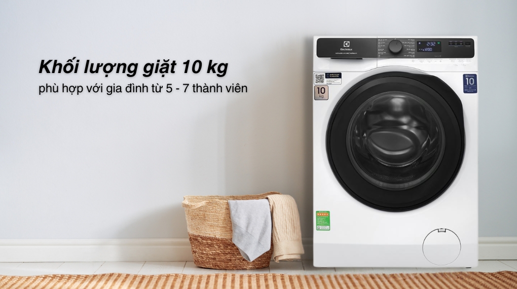 Máy giặt Electrolux UltimateCare 500 Inverter 10 kg EWF1023P5WC - Khối lượng giặt và chương trình Máy giặt Electrolux UltimateCare 500 Inverter 10 kg EWF1023P5WC - Khối lượng giặt và chương trình