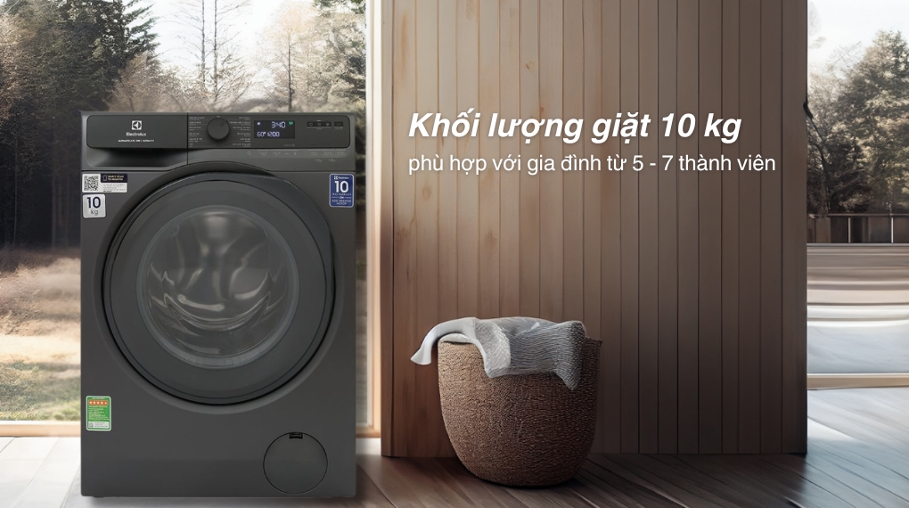 Máy giặt Electrolux UltimateCare 500 Inverter 10 kg EWF1023P5SC - Khối lượng giặt và chương trình
