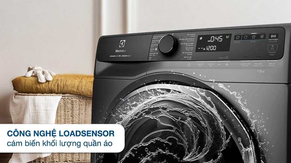 Công nghệ Loadsensor - Máy giặt Electrolux UltimateCare 700 Inverter 10 kg EWF1043R7SC Công nghệ Loadsensor - Máy giặt Electrolux UltimateCare 700 Inverter 10 kg EWF1043R7SC