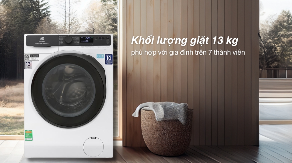 Máy giặt Electrolux UltimateCare 700 Inverter 13 kg EWF1343R7WC - Khối lượng giặt và chương trình
