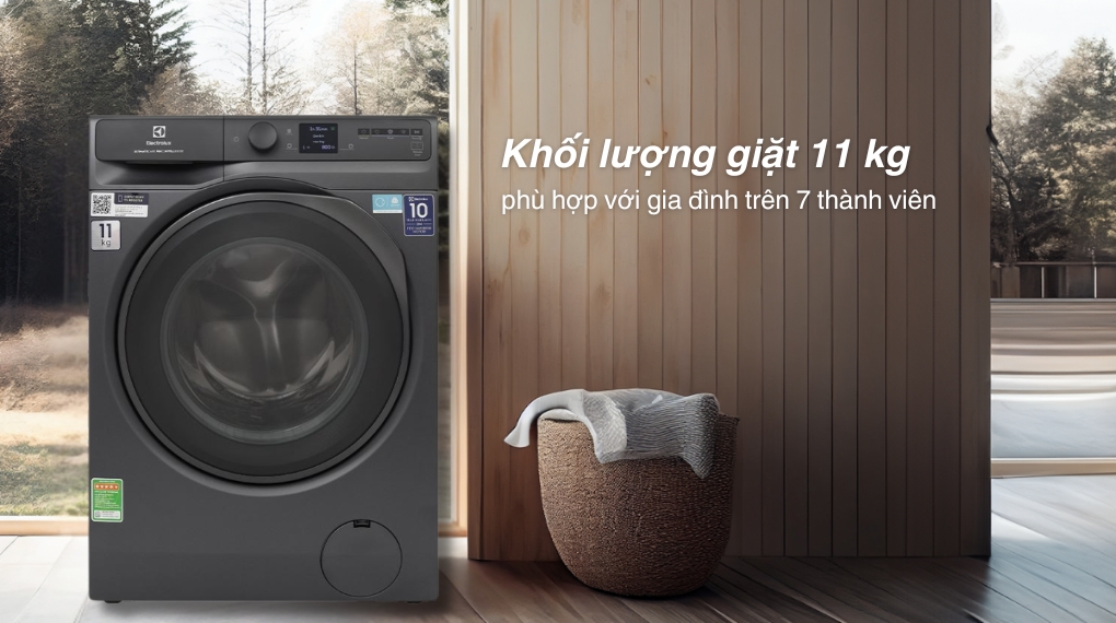 Máy giặt Electrolux UltimateCare 900 Inverter 11 kg EWF1142R9SC - Khối lượng giặt