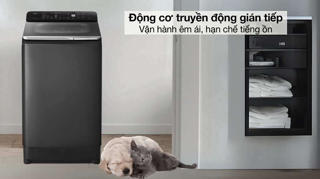 Động cơ - Máy giặt Hitachi Inverter 13.5 kg LTL H3MVJWT GG