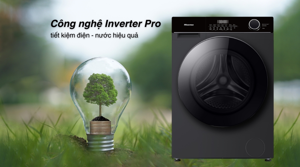 Máy giặt Hisense Inverter 10.5 kg WF105M3 - Động cơ - Công nghệ tiết kiệm điện