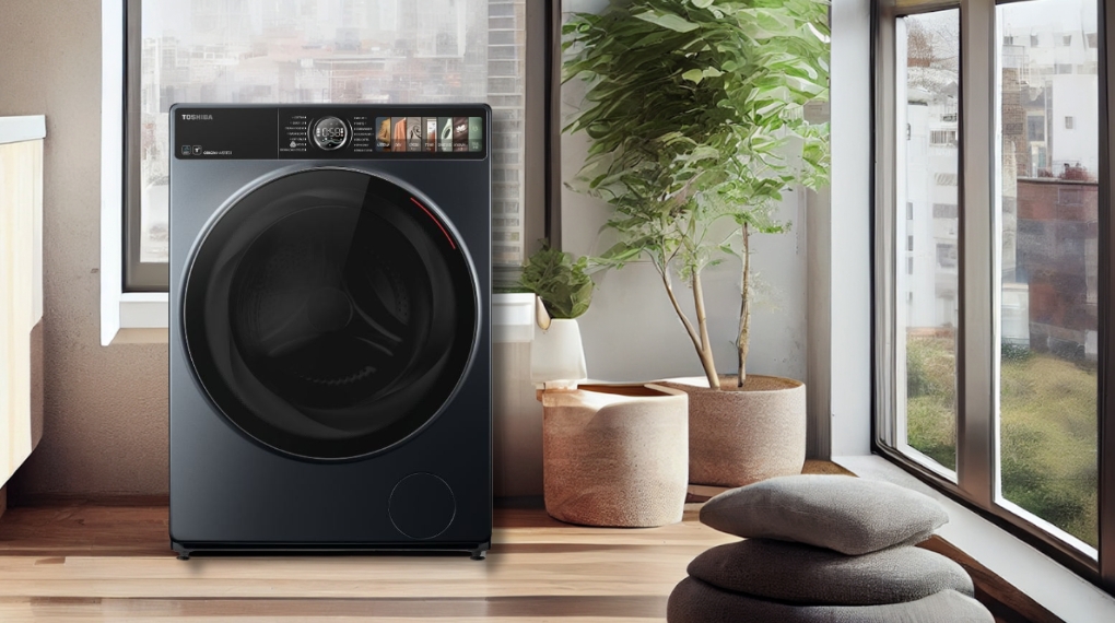 Máy giặt sấy Toshiba Inverter giặt 10.5 kg - sấy 7 kg TWD-T27BZP115MWV(MG) - Thiết kế
