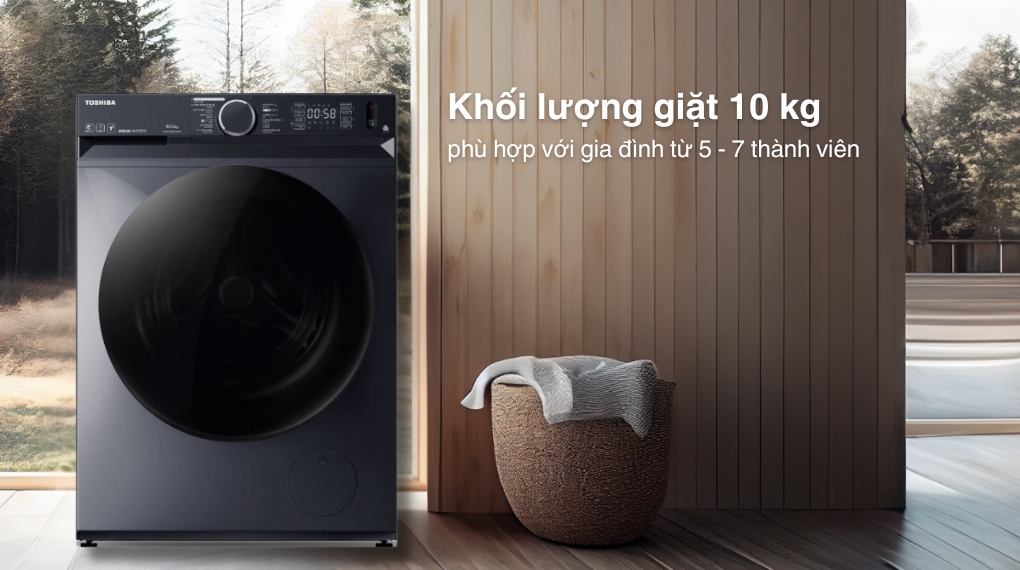Máy giặt Toshiba Inverter 10 kg TW-T23BU110UWV(MG) - Khối lượng giặt và chương trình