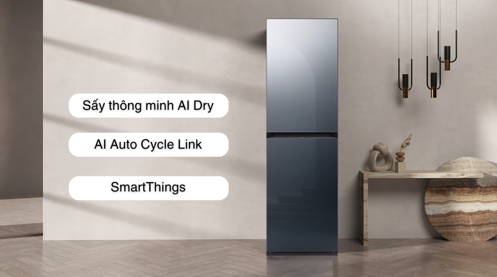 Tủ chăm sóc quần áo thông minh Samsung Bespoke AirDresser 5 móc DF24CB9900CRSV - Tiện ích