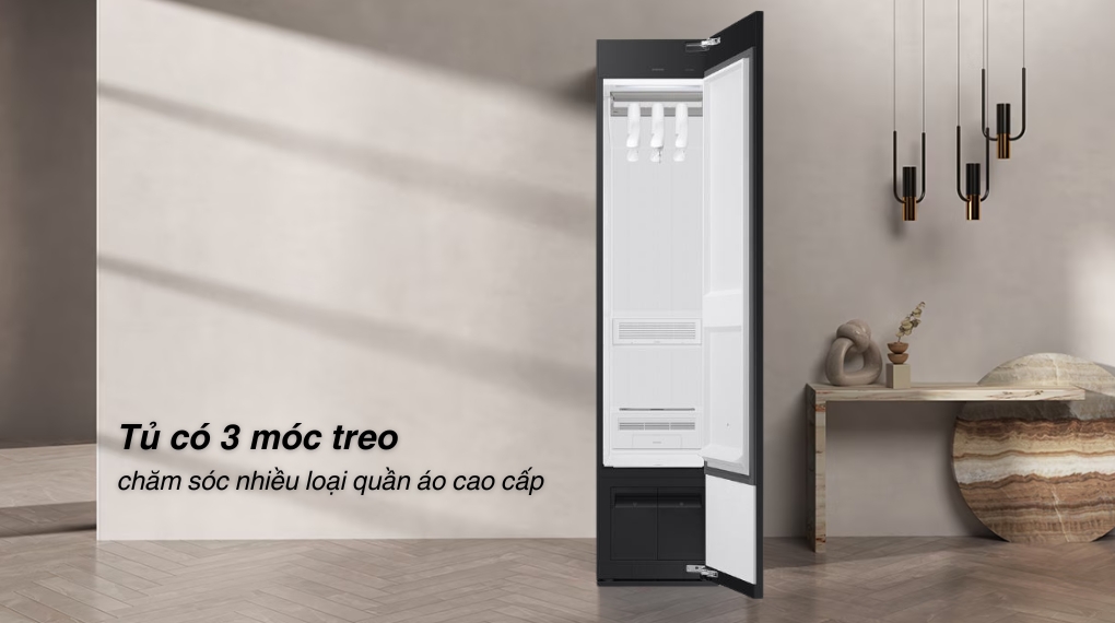 Tủ chăm sóc quần áo thông minh Samsung Bespoke AirDresser 3 móc DF18CB8600ERSV - Khối lượng giặt và chương trình Tủ chăm sóc quần áo thông minh Samsung Bespoke AirDresser 3 móc DF18CB8600ERSV - Khối lượng giặt và chương trình