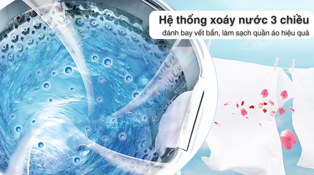 Máy giặt Sharp 12.5 kg ES-TM125CN-MR - Công nghệ giặt Máy giặt Sharp 12.5 kg ES-TM125CN-MR - Công nghệ giặt