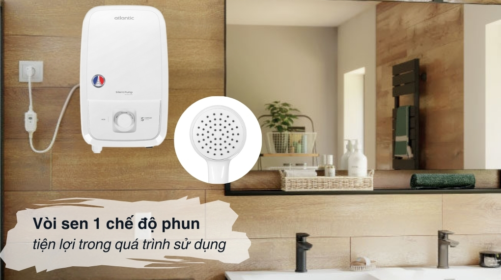 Máy nước nóng trực tiếp Atlantic 5000W Tempo Lite 5000 PU - 811025 - Tiện ích
