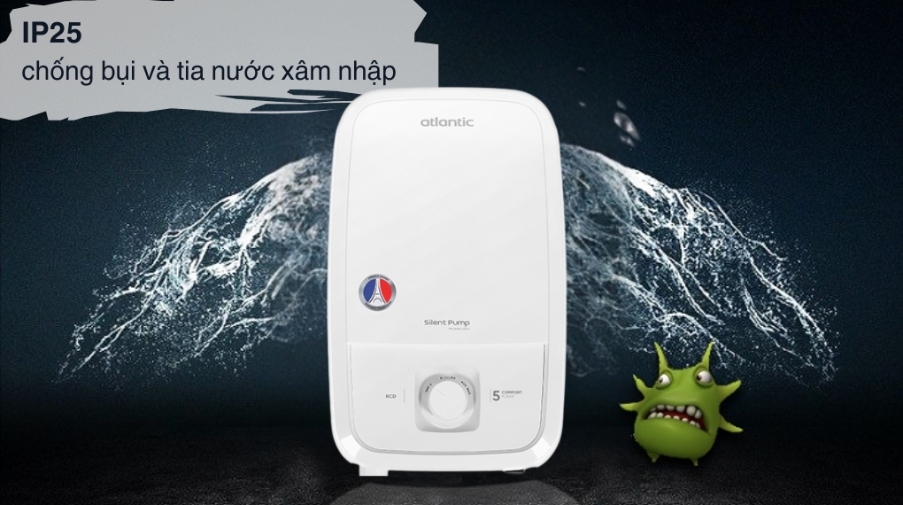 Máy nước nóng trực tiếp Atlantic 5000W Tempo Lite 5000 PU - 811025 - Các chế độ an toàn