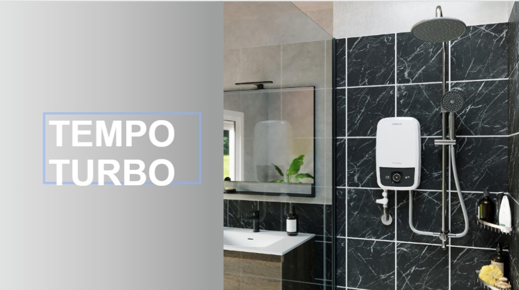 Máy nước nóng trực tiếp Atlantic 5000W Tempo Turbo 6000 PU RS - 811029 - Thiết kế