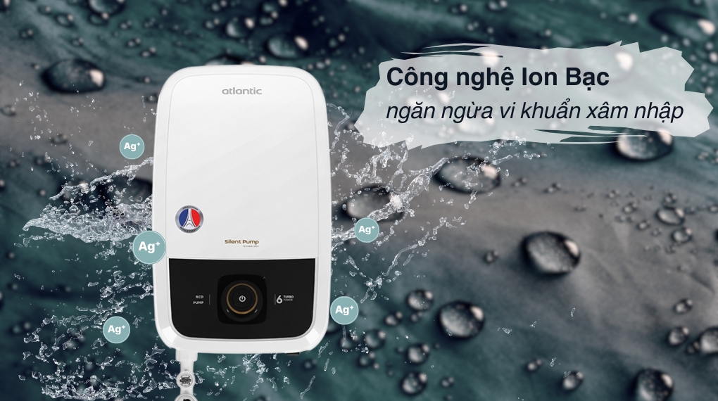 Máy nước nóng trực tiếp Atlantic 5000W Tempo Turbo 6000 PU RS - 811029 - Chế độ diệt khuẩn