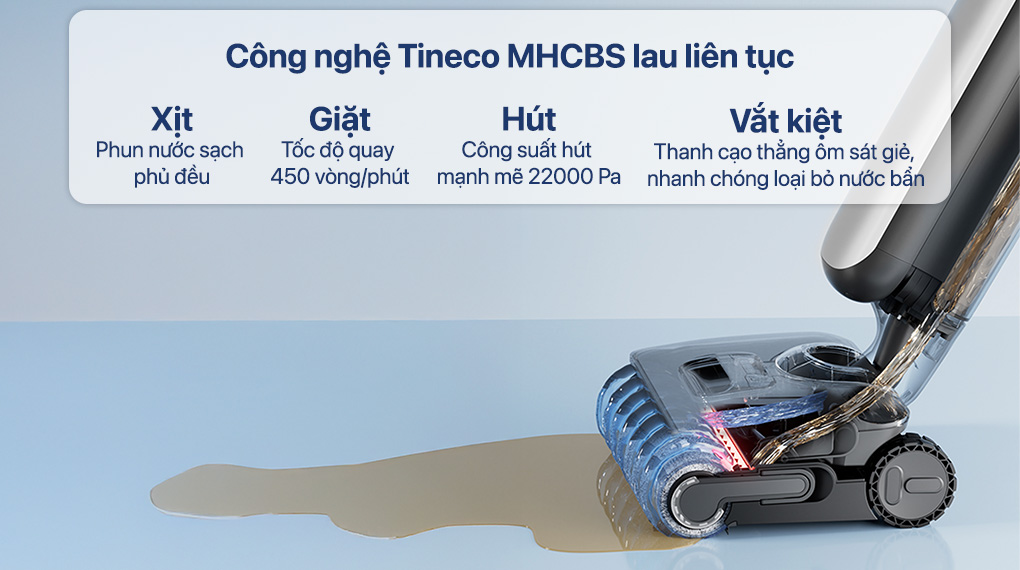 Máy hút bụi lau nhà Tineco Floor One S9 Artist FW2C0200ID - Công nghệ tự làm sạch Tineco MHCBS