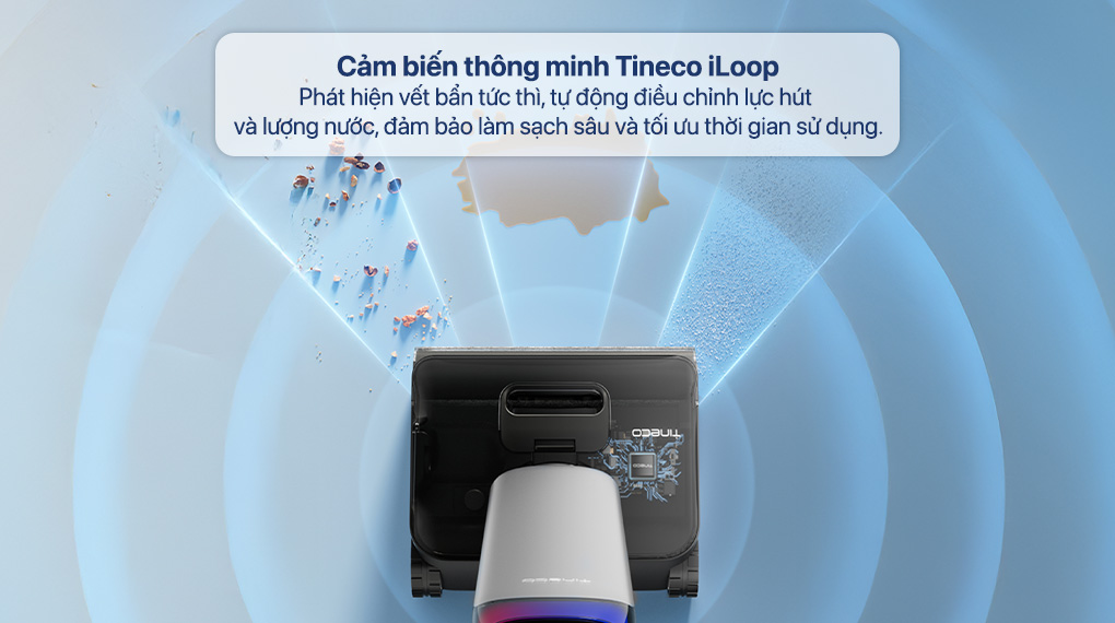 Máy hút bụi lau nhà Tineco Floor One S9 Artist FW2C0200ID - Cảm biến Tineco iLoop