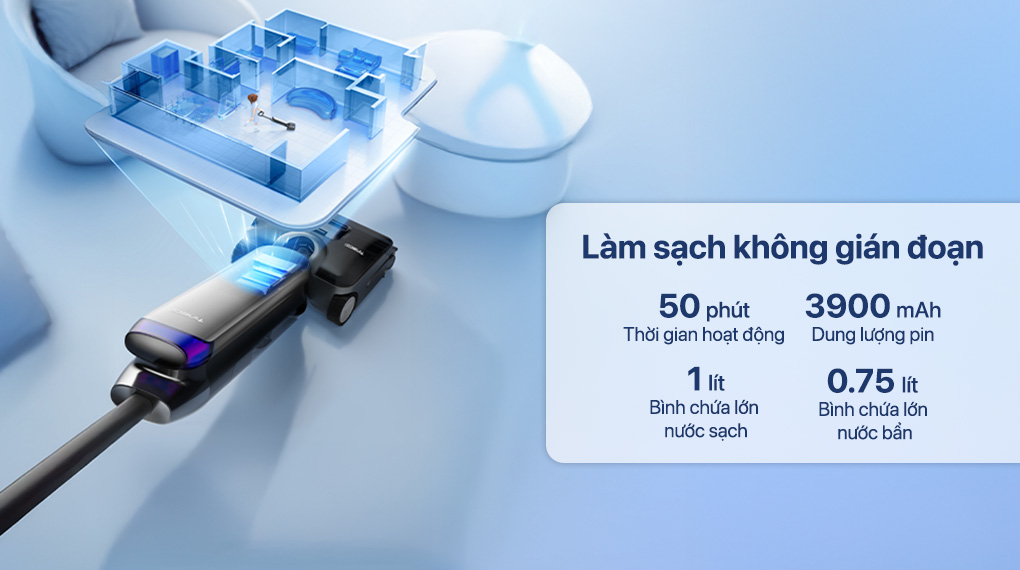 Máy hút bụi lau nhà Tineco Floor One S9 Artist FW2C0200ID - Bộ lọc và bình chứa nước