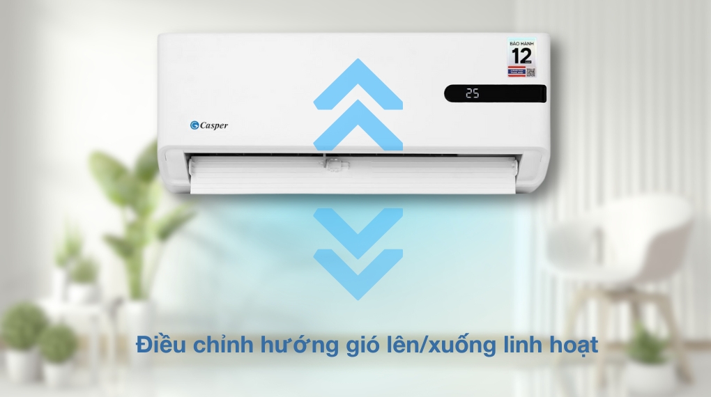 Máy lạnh Casper Inverter 1.5 HP GC-12IB36 - Cơ chế thổi gió