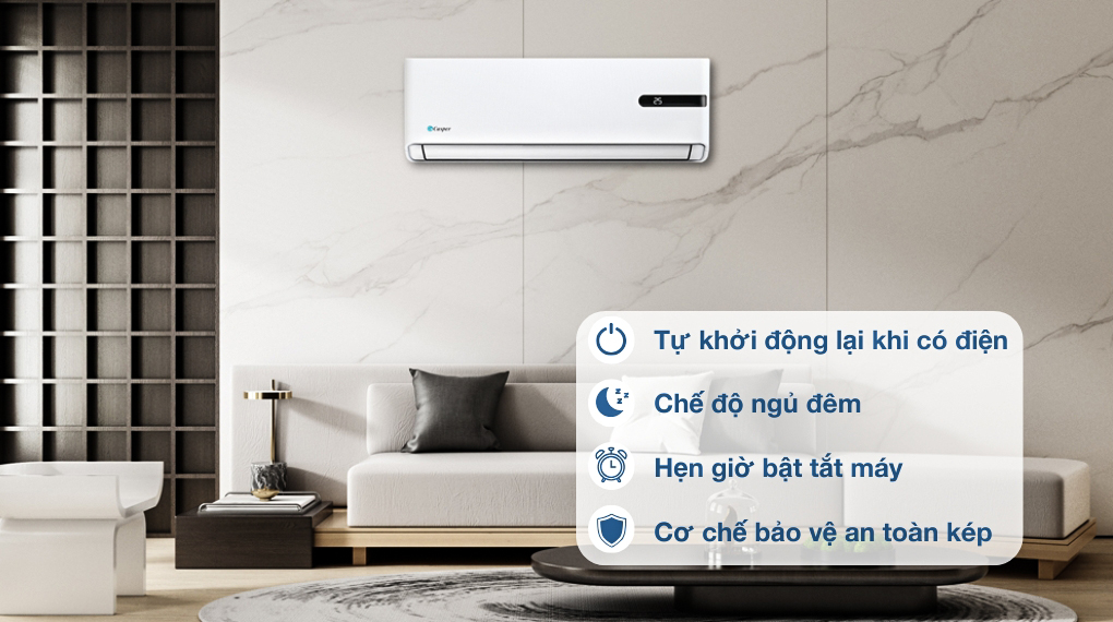 Máy lạnh Casper Inverter 1.5 HP GC-12IB36 - Tiện ích