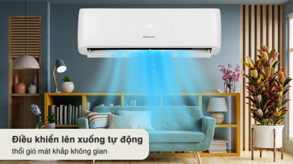 Máy lạnh Hisense Inverter 1 HP AS-10TR4RLRCA00 - cơ chế đảo gió