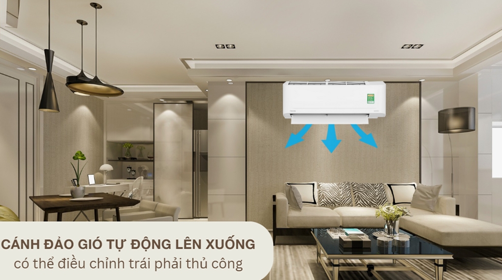 Máy lạnh Toshiba Inverter 1.5 HP RAS-H13S5KCV2G-V - Công nghệ thổi gió