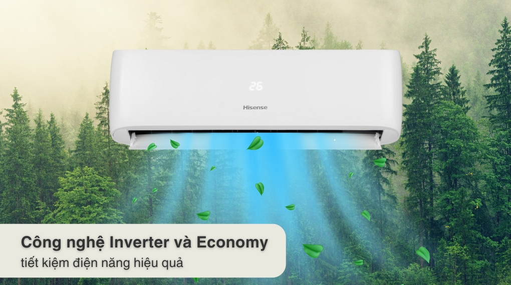 Máy lạnh Hisense Inverter 1.5 HP AS-12TR4RLRCA00 - Công nghệ Inverter