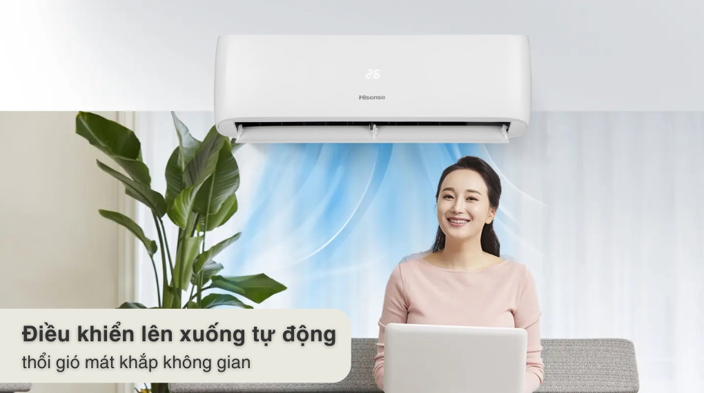 Máy lạnh Hisense Inverter 1.5 HP AS-12TR4RLRCA00 - Cơ chế thổi gió
