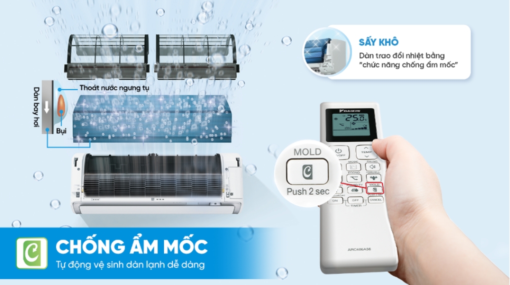 Máy lạnh Daikin Inverter 2.5 HP FTKB60ZVMV - Tiện ích Máy lạnh Daikin Inverter 2.5 HP FTKB60ZVMV - Tiện ích