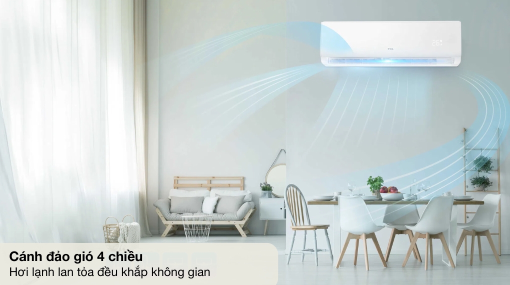Máy lạnh TCL Inverter 2.5 HP TEP-24CSD/F1I - Cơ chế thổi gió
