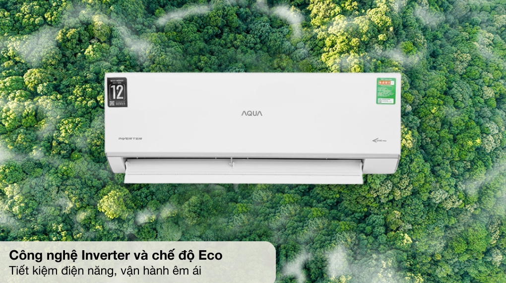 Máy lạnh AQUA Inverter 1.5 HP AQA-RUV13RB3 - Công nghệ tiết kiệm điện Máy lạnh AQUA Inverter 1.5 HP AQA-RUV13RB3 - Công nghệ tiết kiệm điện